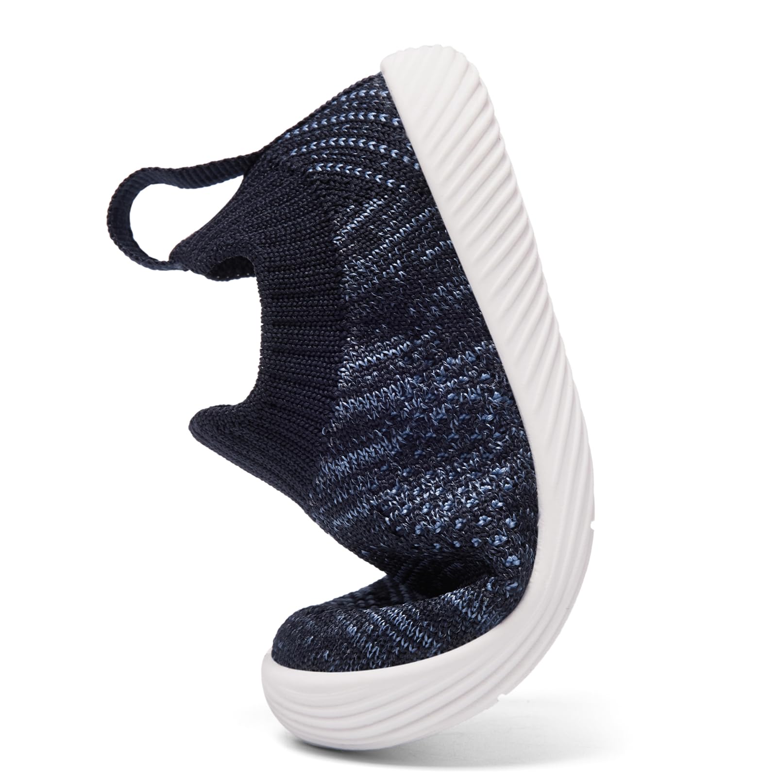 MORENDL Toddler Shoes Baby Walking Sock Shoes Non-Slip Breathable Boys & Girls Sneakers Infant Tennis Shoes Mix Navy 6-9Months