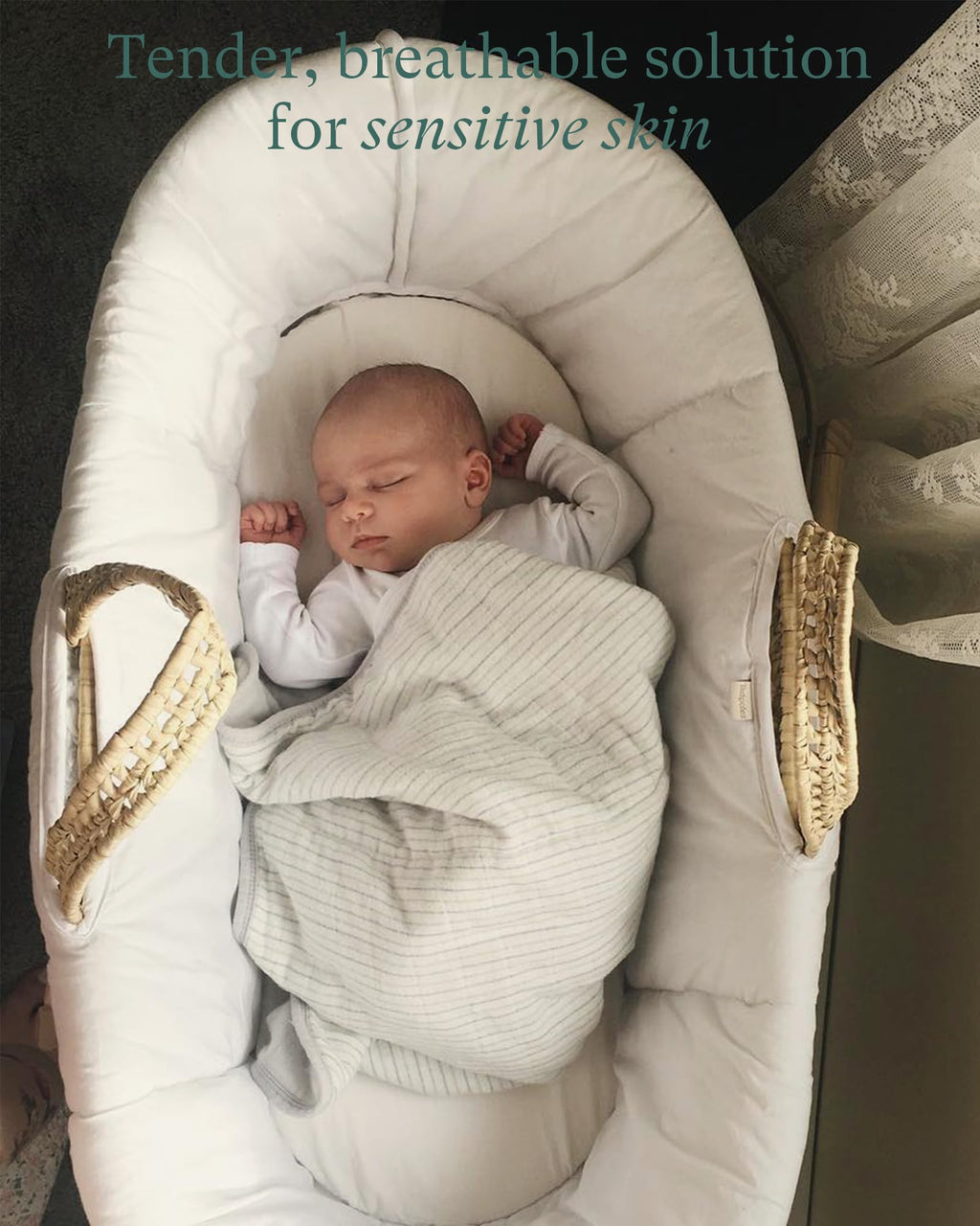 PurComfy Supersoft Bamboo Viscose Baby Sleeper Gowns, 3-6 Months