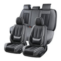 Coverado Car Seat Covers Full Set, Car Seat Protector Waterproof, Nappa Leather Car Seat Cushion, Seat Covers for Cars, Front Seats and Back Universal Fit for Most Cars
