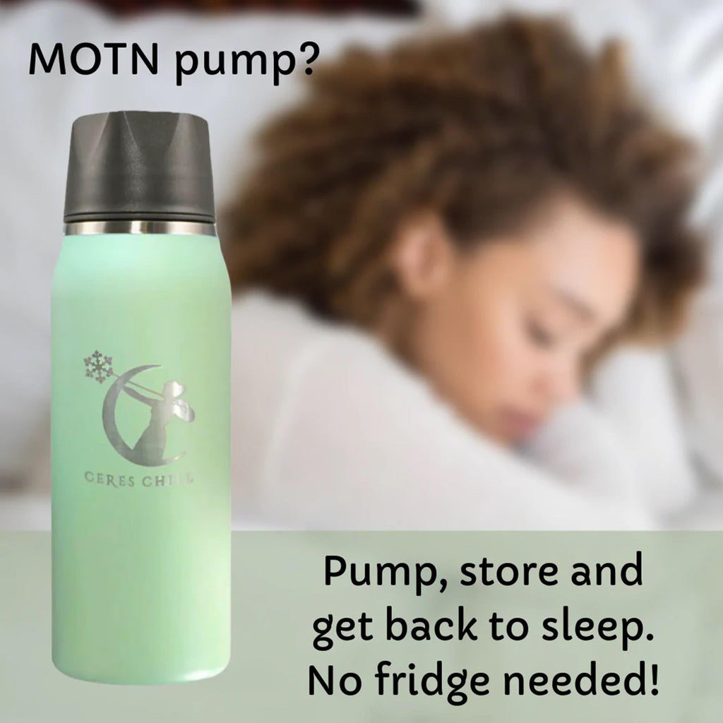 Ceres CHILL OG Breastmilk Chiller & Warmer – 12–34oz Portable Breast Milk Cooler, Storage & Baby Bottle for Travel, Work or On-The-Go – Pump Compatible Container – Don’t Call Me Hon, Plum