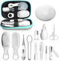 Baby Healthcare and Grooming Kit, Portable Baby Safety Care Set, Baby Essentials kit for Newborn(Grey White 13 in 1)