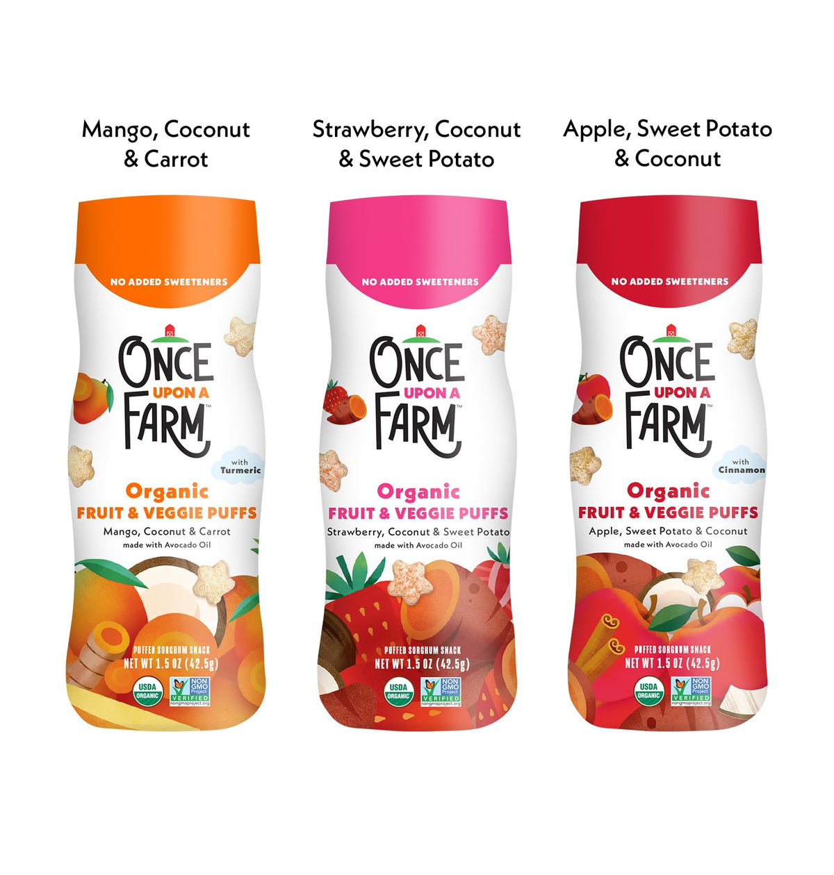 Once Upon a Farm Organic Baby & Toddler Variety Sampler, 9 Ct, Non-GMO