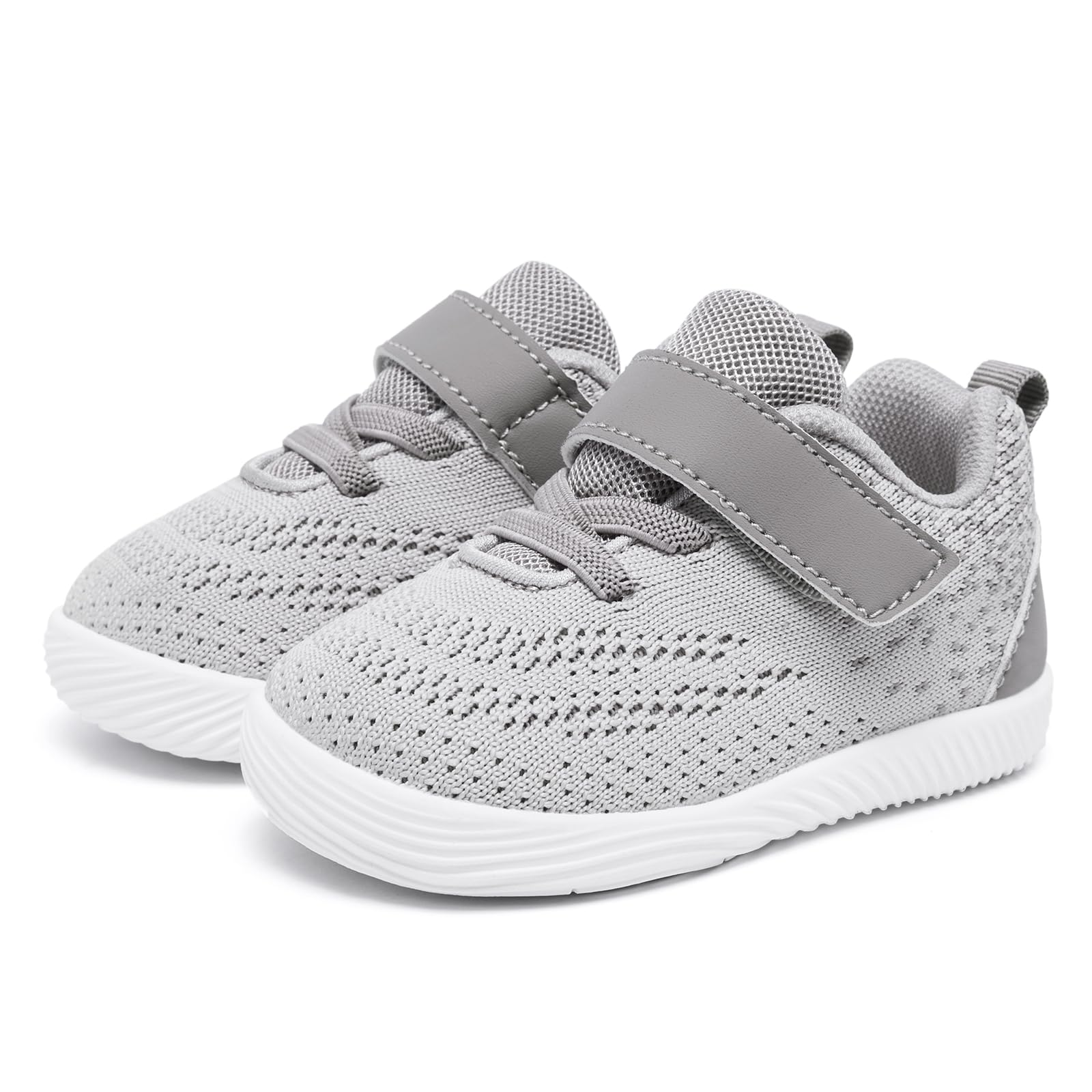 MORENDL Toddler Sneakers Baby Boys & Girls Barefoot Shoes Lightweight Breathable Walking Running Tennis Athletic Sport Shoes 9-12 Months Size 4.5