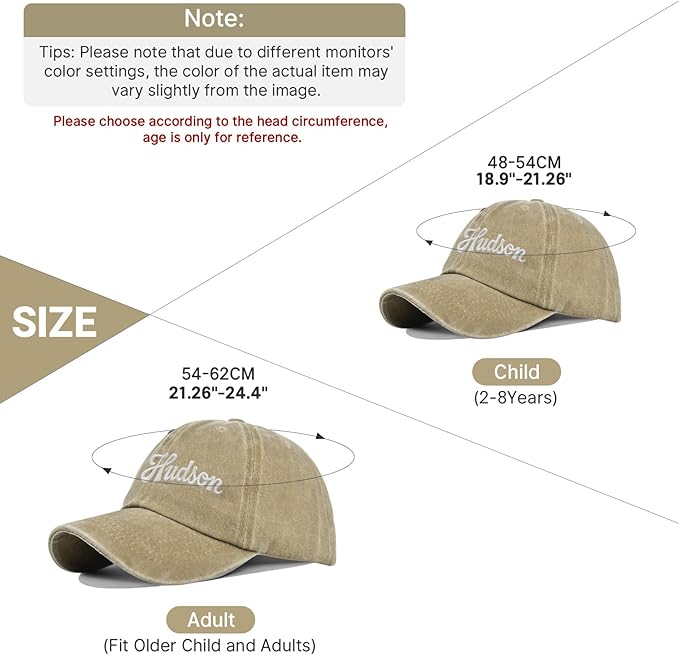 Custom Name Toddler Baseball Cap, Personalized Boys Girls Cotton Embroidered Hat, Trucker Hat for Kids Adults