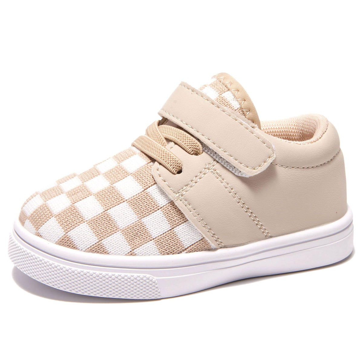 Newsonet Baby Shoes Boys Girls First Walker Sneakers Walking Non-Skid Lightweight Mesh Shoes Khaki Size 12-18 Months Toddler
