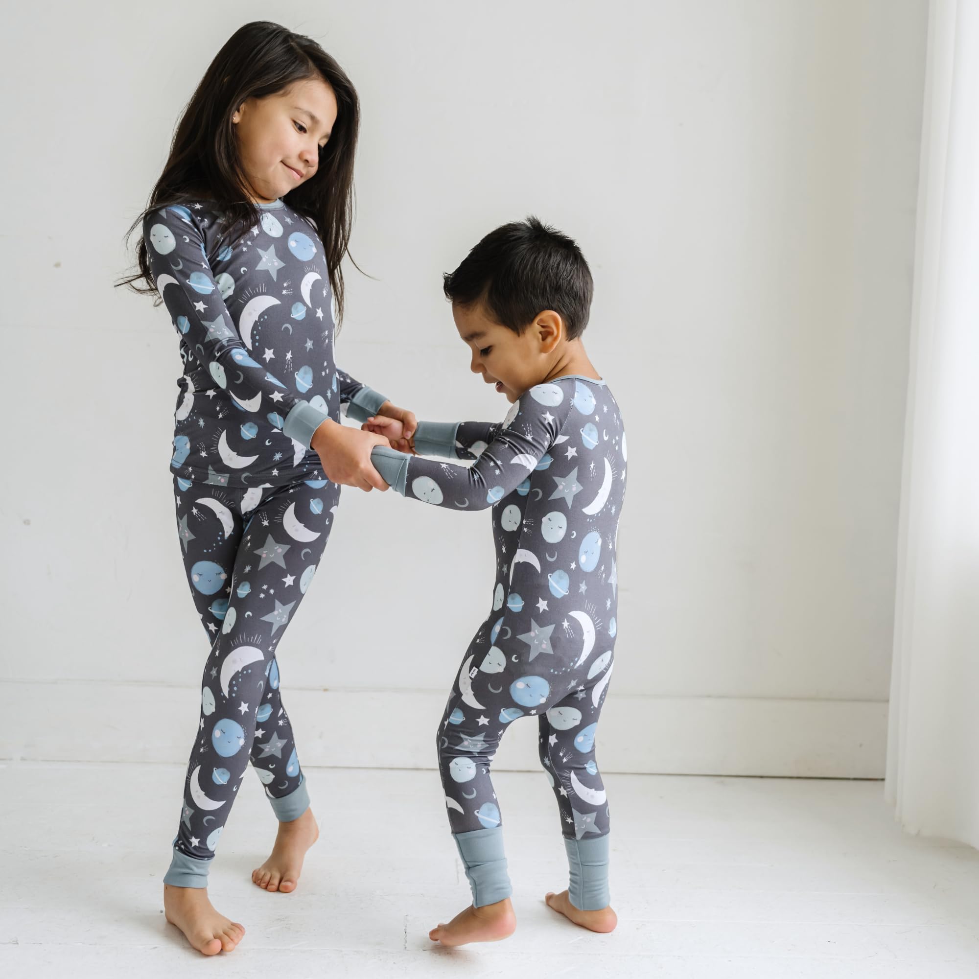 Little Sleepies Baby Pajamas, Blue To the Moon & Back, 2T