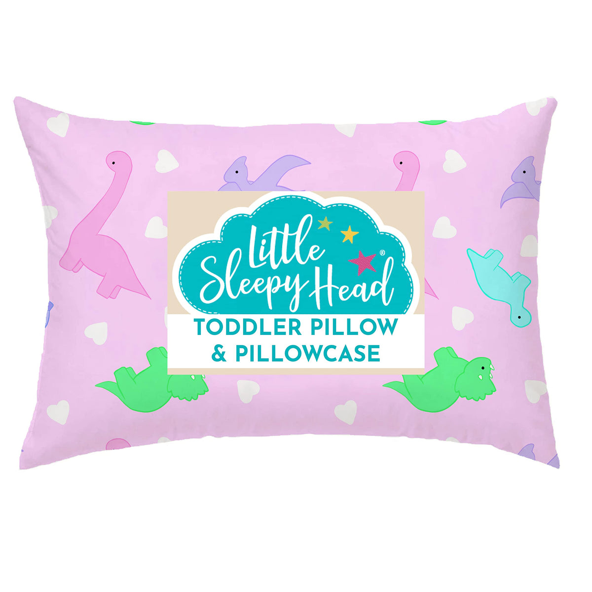 Toddler Bed Pillow with Cotton Pillow Case – 13x18 Kids Pillows for Sleeping, School, Travel & Daycare – Hypoallergenic Toddler Pillow 2 Year Old to 5 with Envelope Pillowcase (Checkers Black)