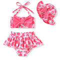 18-24 Months Infant Baby Girls Swimsuit Strawberry Bikini Two Pieces Bathing Suit Swimwear Summer Swimming Beach Set