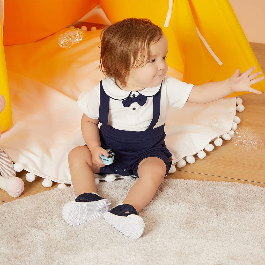 BMCiTYBM Baby Walking Shoes First Infant Sneakers Navy Size 18-24 Months