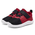 MORENDL Toddler Baby Shoes 0-4 Years Boy Girl Lightweight Breathable Non-Slip Sports Sneakers Running Walking Tennis Barefoot Shoes Black Red 9-12Months