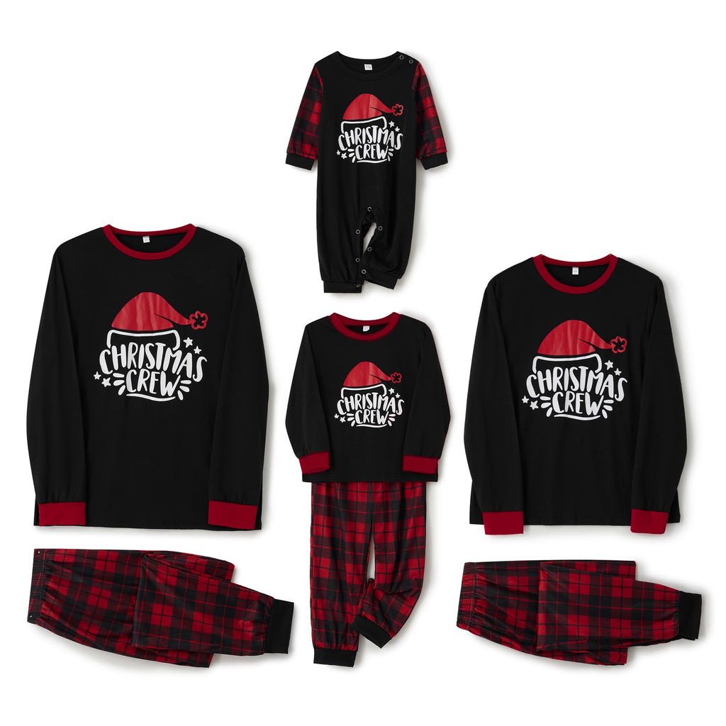 Awoscut Family Christmas Pajamas Matching Pajamas for Family, Xmas PJs Sets Holiday Sleepwear(#gj-7, Baby, 6 Months)