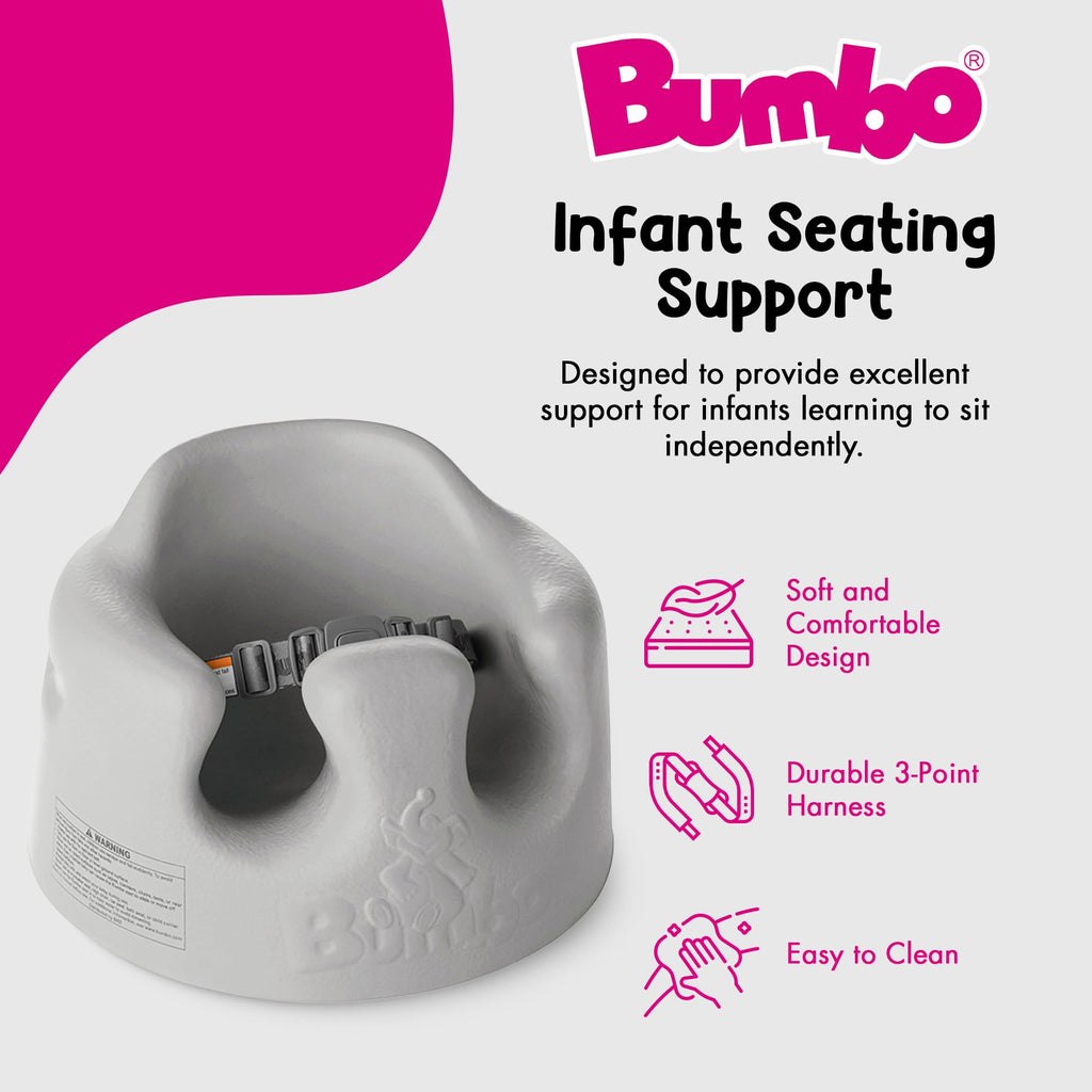 Bumbo Baby Soft Foam Infant Floor Seat, Ages 3 to 12 Months, Monsoon