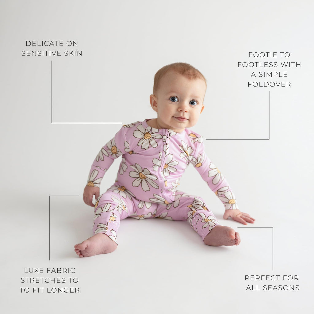 Posh Peanut Convertible Footie Pajamas for Baby and Toddler