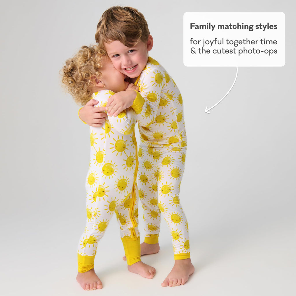 Little Sleepies Baby Pajamas, Sunshine, 6-12M