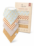 Copper Pearl Baby Bibs for Baby Boy or Girl – Bandana Drool Bibs for Teething, Absorbent Bibs for Eating, Newborn to Toddler, 4 Pack, Vance