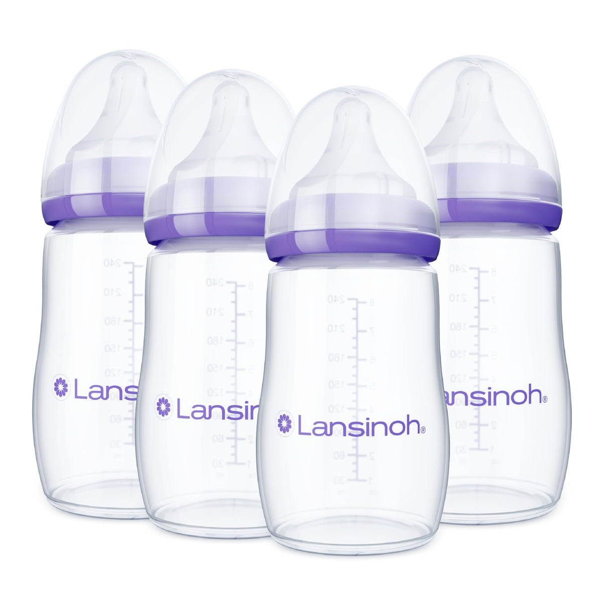 Lansinoh Anti-Colic Baby Bottles, 5 Ounces, 4 Count