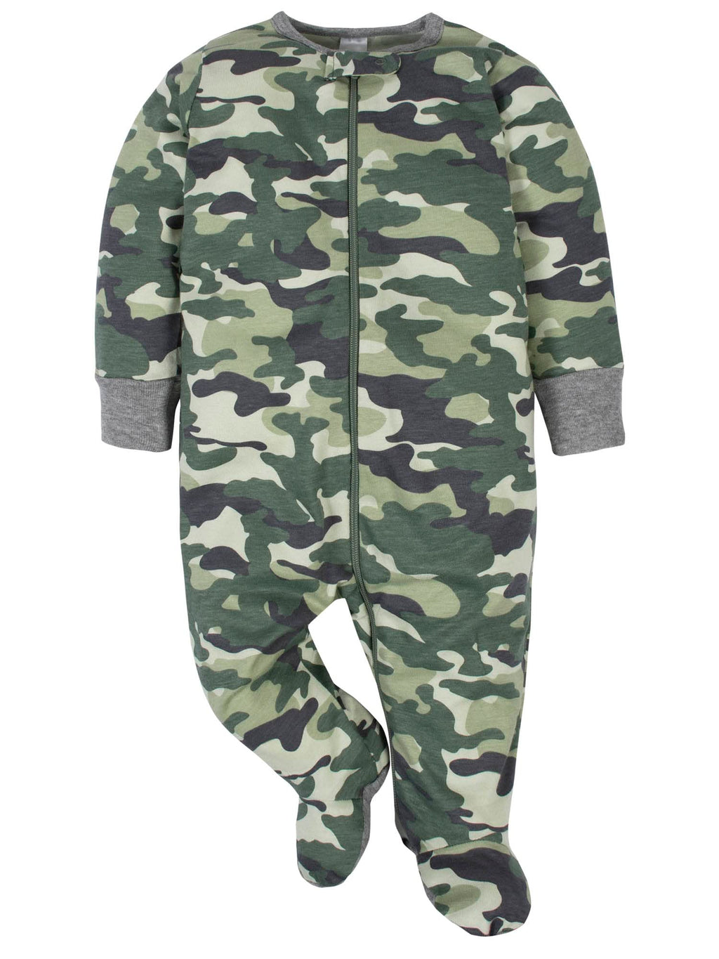 Gerber Baby Boys 4 Pack 'N Play Footie And Toddler Sleepers, Tiger Grey, Newborn US