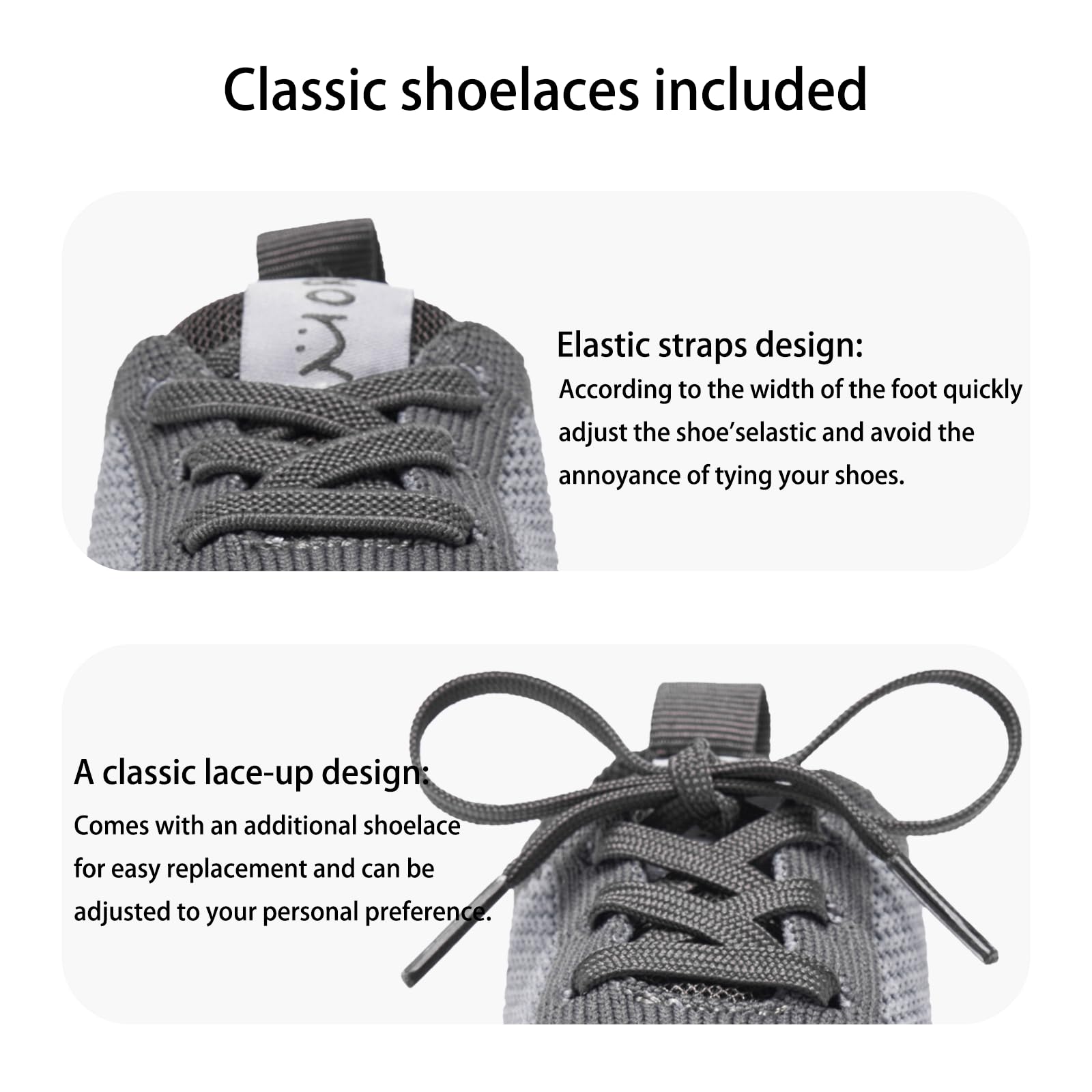 MORENDL Toddler Shoes Baby Walking Sock Shoes Infant Sneakers Boy Girl Barefoot Tennis Shoe Non-Slip Brethable Dark Grey 6-9 Months
