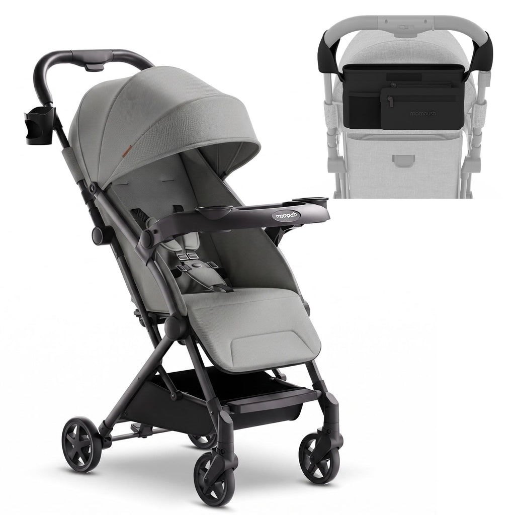 Mompush Lithe V2 Lightweight Travel Stroller with Organizer Included