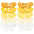 EllieHouse Baby Bibs for Girls Boys 10Pack Muslin Drool Teeth Drooling Teething Bibs Muslin Cotton for Infant Toddler Yellow White