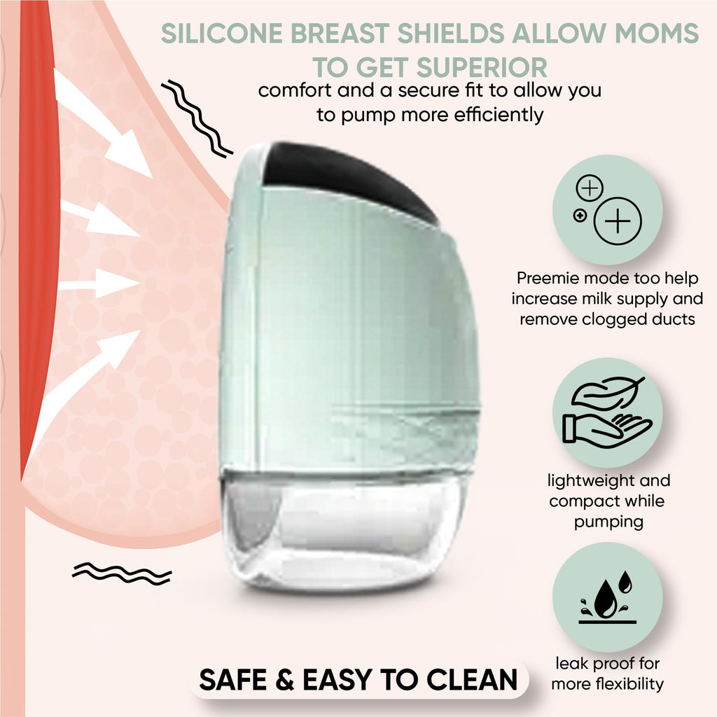 Zomee Fit Wearable Breast Pump, Hands Free, Portable,Discrete Electric Double Breast Pump Holds 5 oz -Wireless 2+ Hours of Battery Leak Proof Anti Backflow - Fanny Pack with Diaper Chaning Pad (Black)