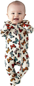 Posh Peanut Convertible Baby Sleepers - Girls Footless Baby Pajamas with 2 Way Zipper for Easy Diaper Changes