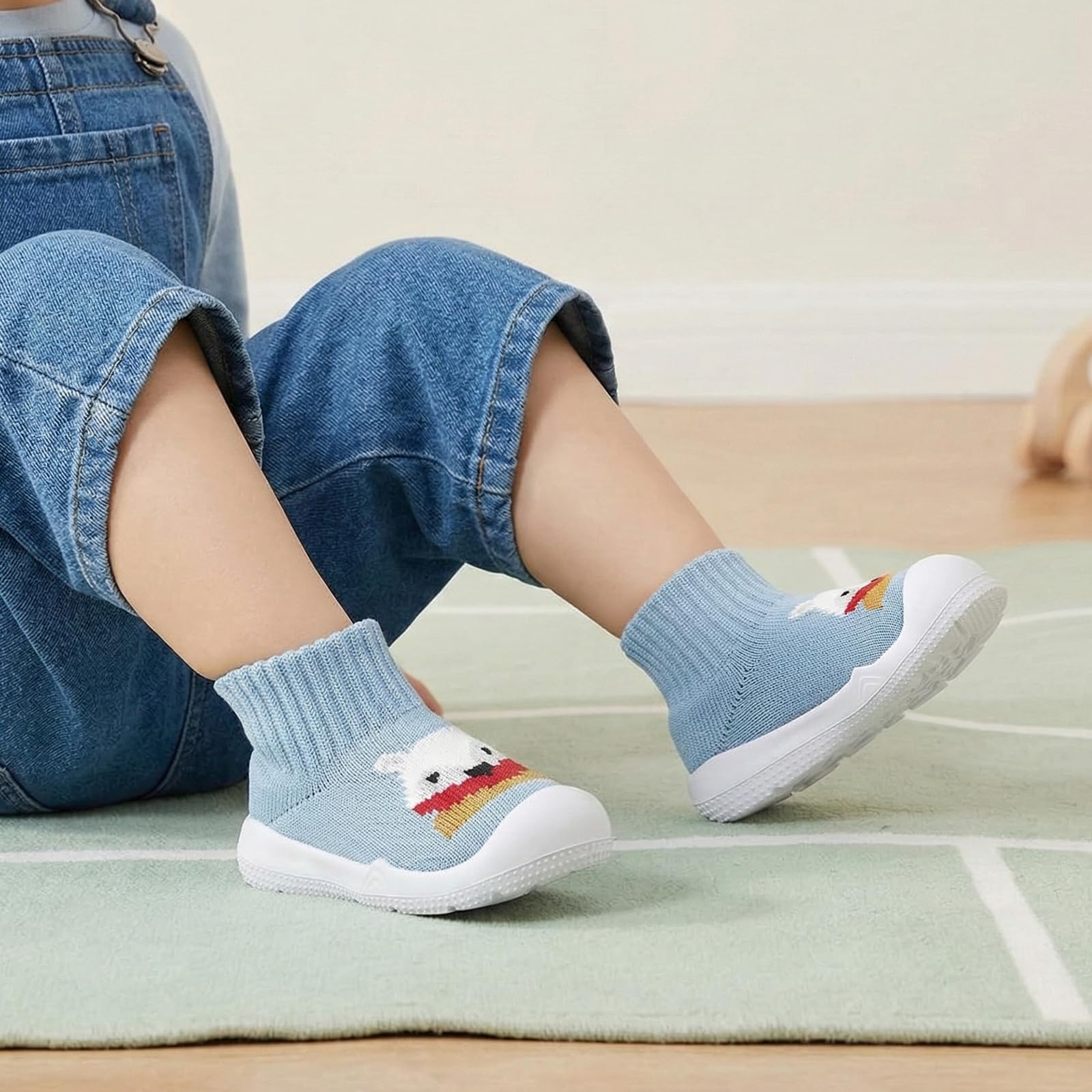 MORENDL Toddler Sock Shoes Baby Walking Shoes Infant Slippers Boys & Girls Non-Slip Sneakers