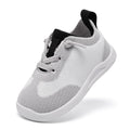 MORENDL Toddler Shoes Baby Walking Sock Shoes Infant Sneakers Boy Girl Barefoot Tennis Shoe Non-Slip Brethable White Grey Black