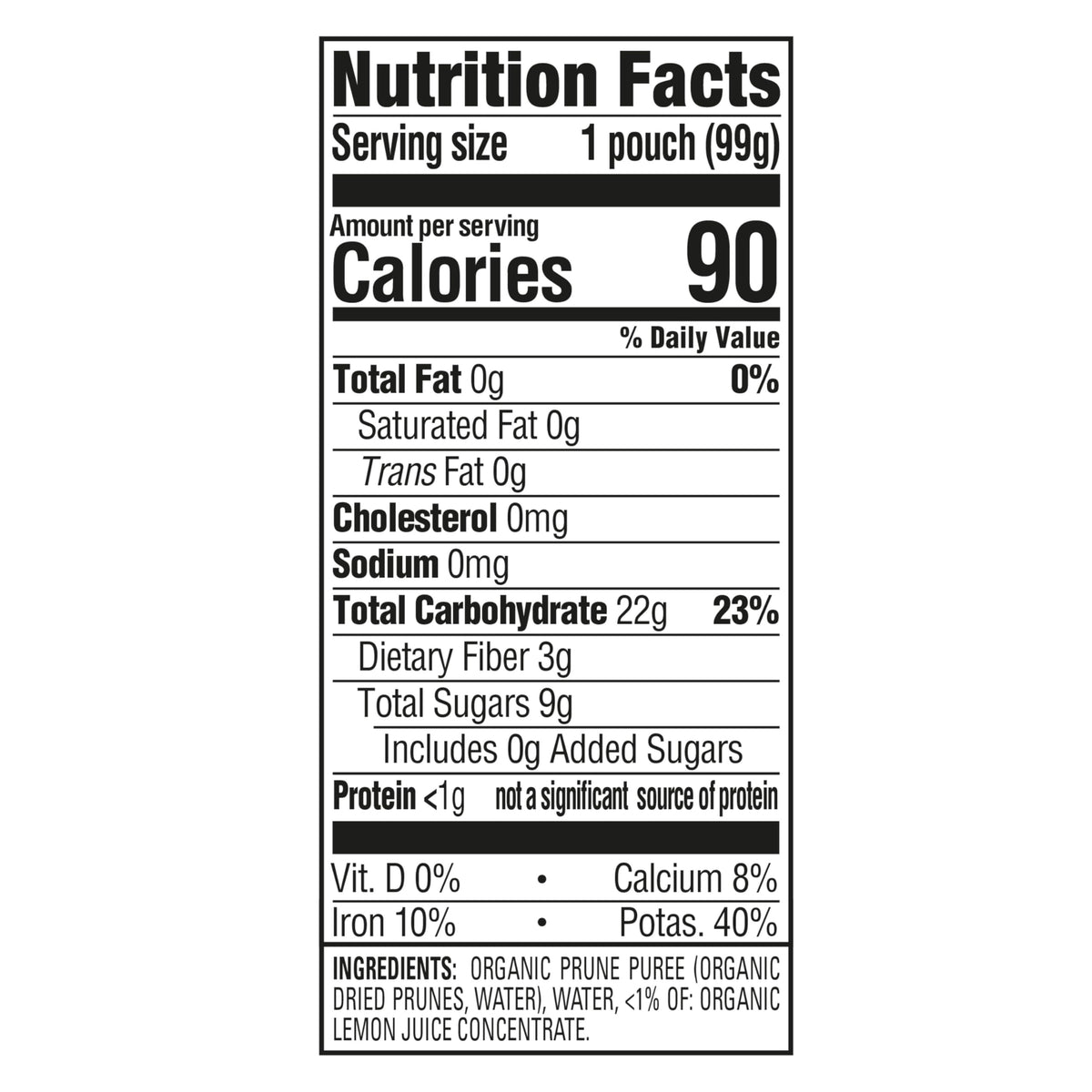HAPPY BABY Clearly Crafted, Stage 2, Stage 1, Prunes, 3.5oz Pouch (16 Pack)