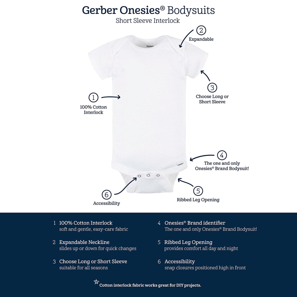 Gerber unisex baby 5-pack Solid Onesies Bodysuits Shirt, Pink, 24 Months US