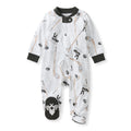 Burt's Bees Baby Boys' Organic Cotton Sleep and Play Footed Pajamas, One-piece Zip Front Romper, Baby Essentials