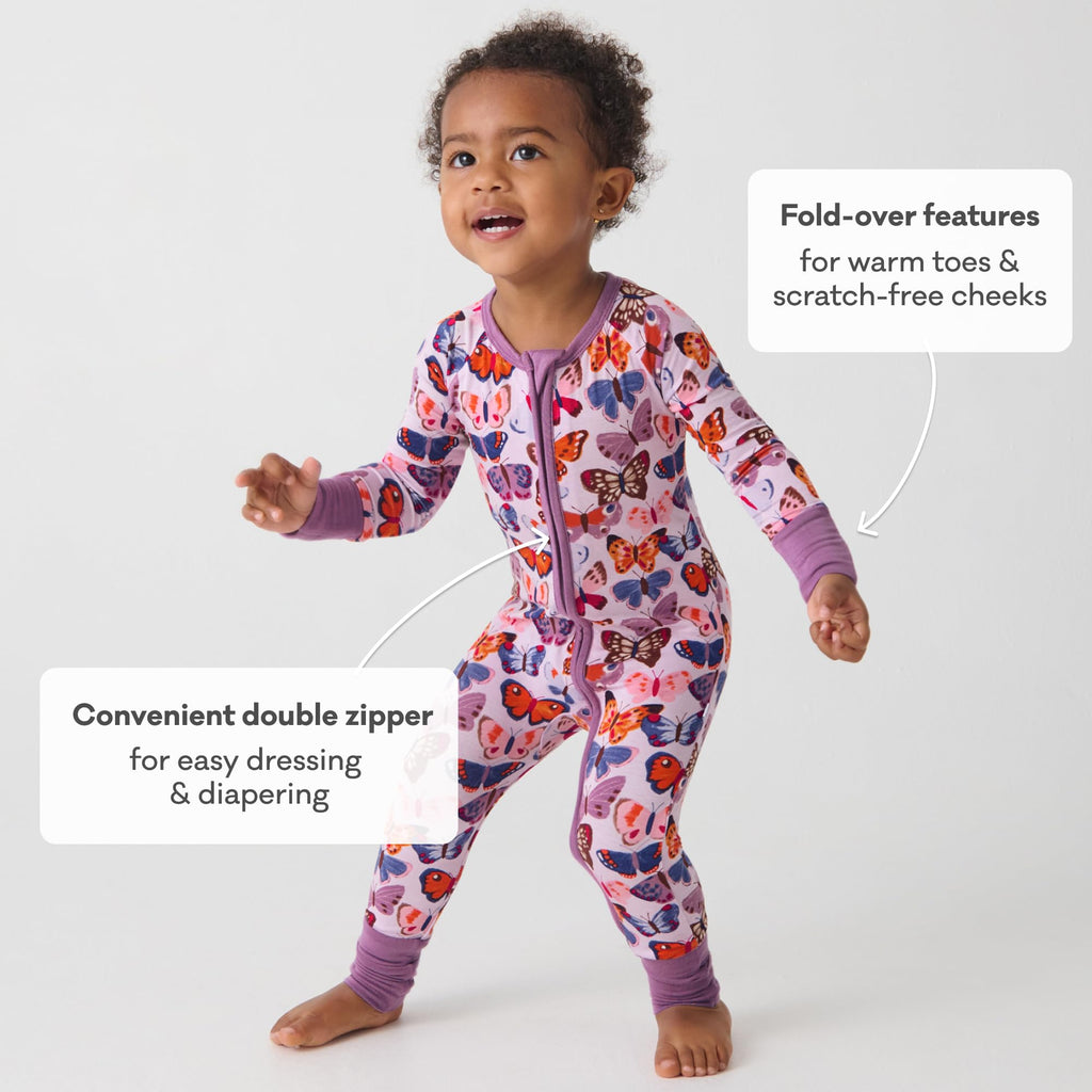 Little Sleepies Baby Pajamas, Butterfly Kisses, 18-24 months
