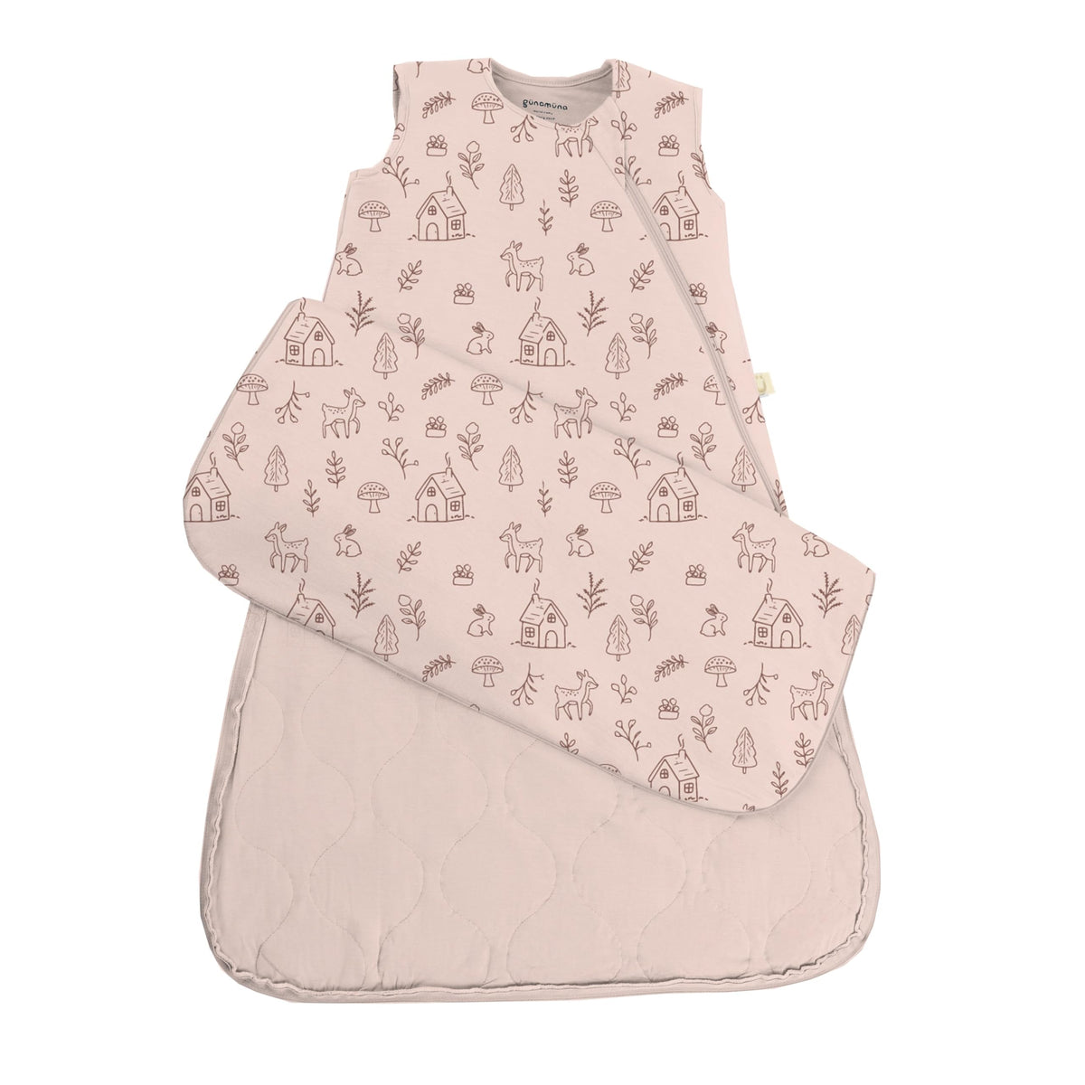 GUNAMUNA Sleep Sacks for Babies Toddlers and Newborns, Easy Changing Diaper Zipper, 2.5 TOG, Sage, 24-36 Months