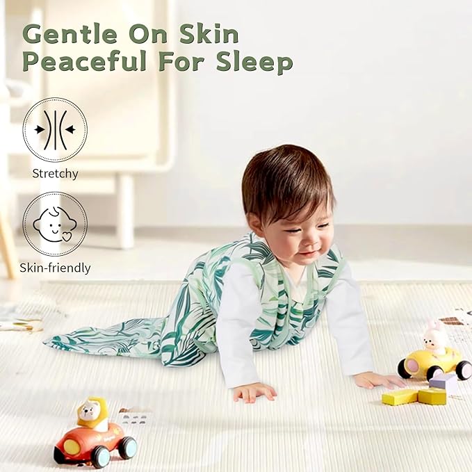 Baby Sleep Sack 6-12 Months,100% Cotton TOG 0.5 Wearable Blanket for Boys and Girls, 3 Pack 2-Way Zipper Lightweight Sleeping Bags for Toddler Newborn Infant