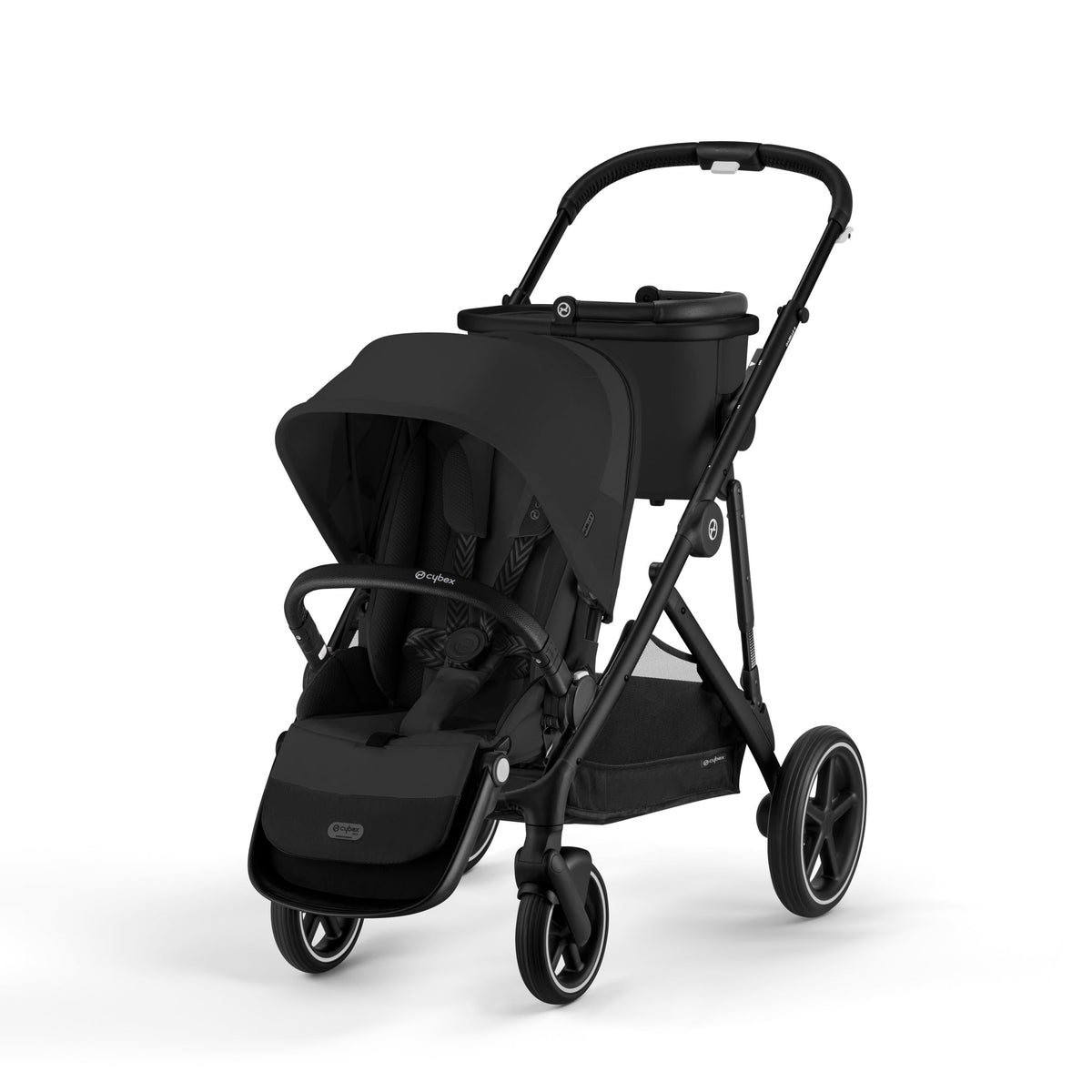 Cybex Gazelle S Stroller Modular Double for Infant and Toddler Includes Detachable Shopping Basket Over 20+ Configurations Folds Flat Easy Storage, Seashell Beige, 1.0 Count, 28.4 pounds