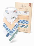Copper Pearl Baby Bibs for Baby Boy or Girl – Bandana Drool Bibs for Teething, Absorbent Bibs for Eating, Newborn to Toddler, 4 Pack, Ryder