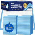 Disposable Bed Pads for Incontinence 23" x 36" - 10 Count, Leak-Proof Chucks Pads for Adults, Kids and Pets, Absorbent Disposable Underpads, Incontinence Bed Pads Disposable for Beds