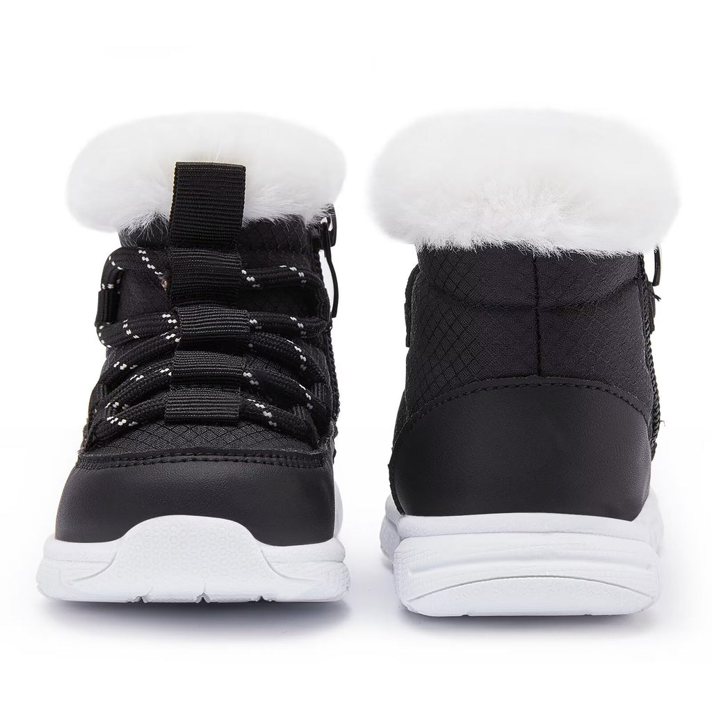 BMCiTYBM Baby Snow Boots Warm Winter Fur Lined Baby Shoes Black 18-24 Months