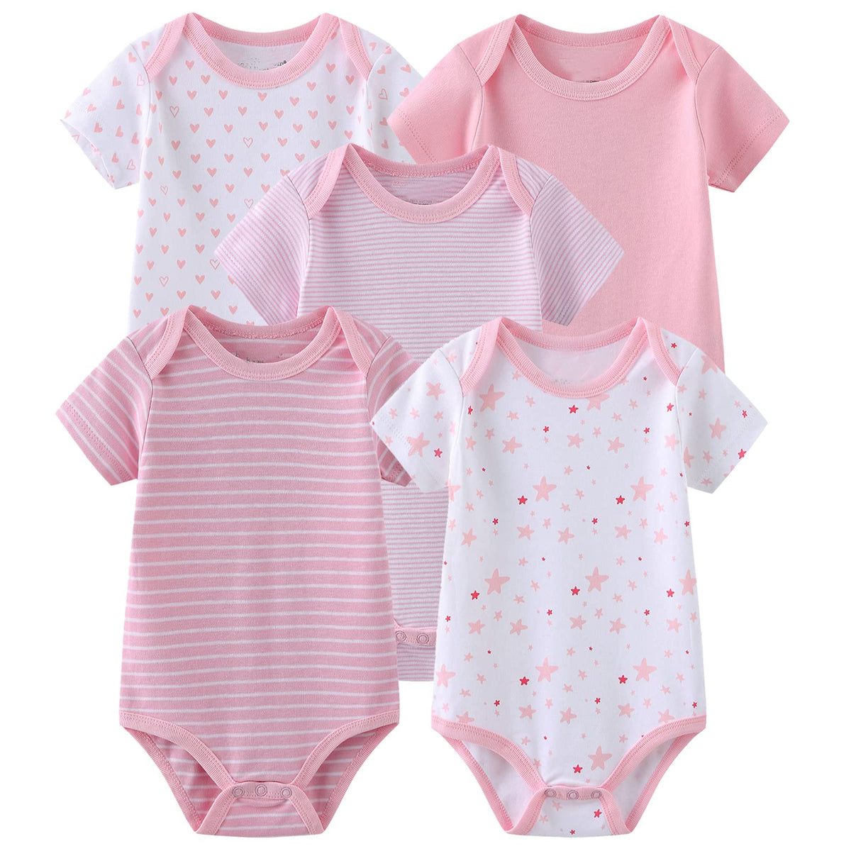 Chamie Baby Gift sets Short Sleeve One-Piece Pants Baby Clothes for Boys and Girls