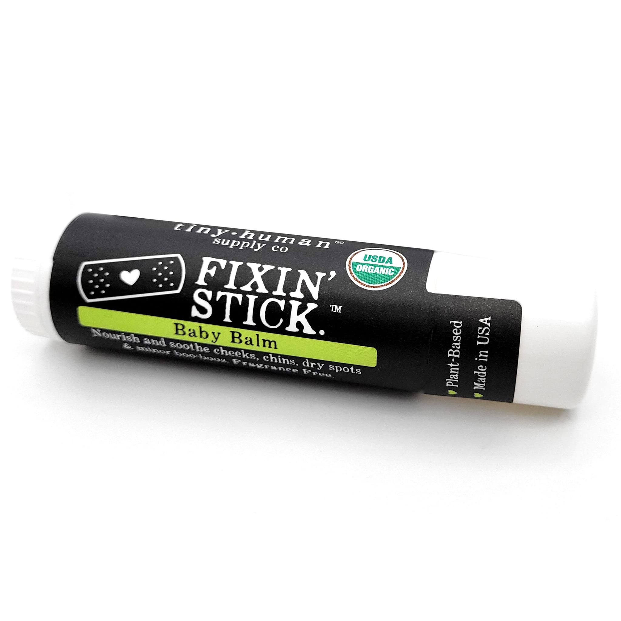 Fixin' Stick USDA Organic Baby Balm Stick 0.5oz, 1-pack, Made in USA