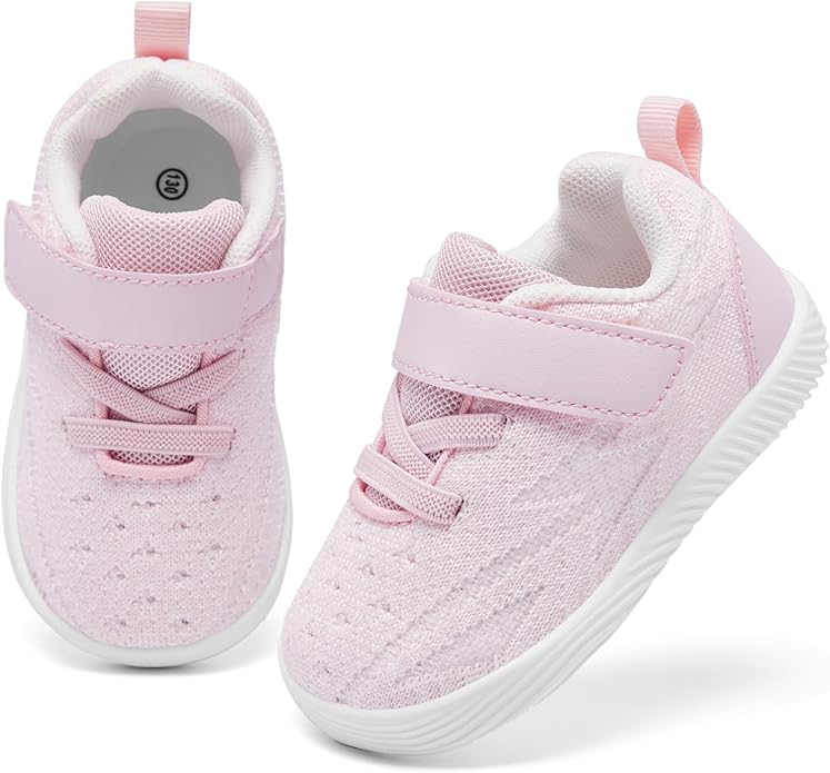 MORENDL Toddler Sneakers Baby Boys & Girls Barefoot Shoes Lightweight Breathable Walking Running Tennis Athletic Sport Shoes