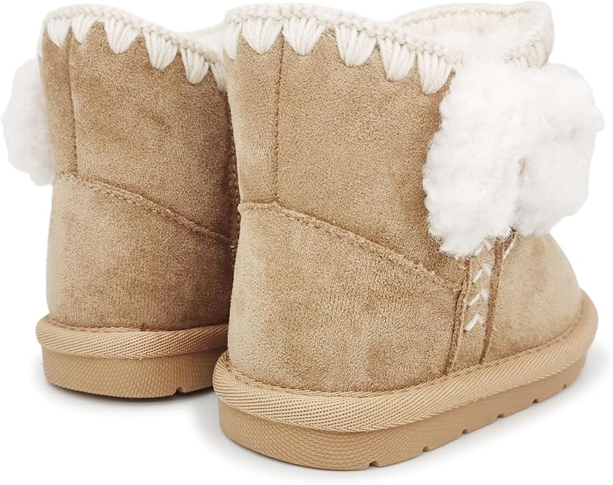 Baby Boots Winter Snow Booties Infant Boys Girls Outdoor Warm Shoes for Cold Weather 6 9 12 15 18 24 Months
