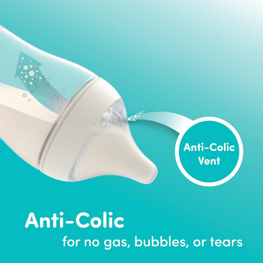 NUK Perfect Match Natural + Anti-Colic Bottle, 8 oz, 2 Pack