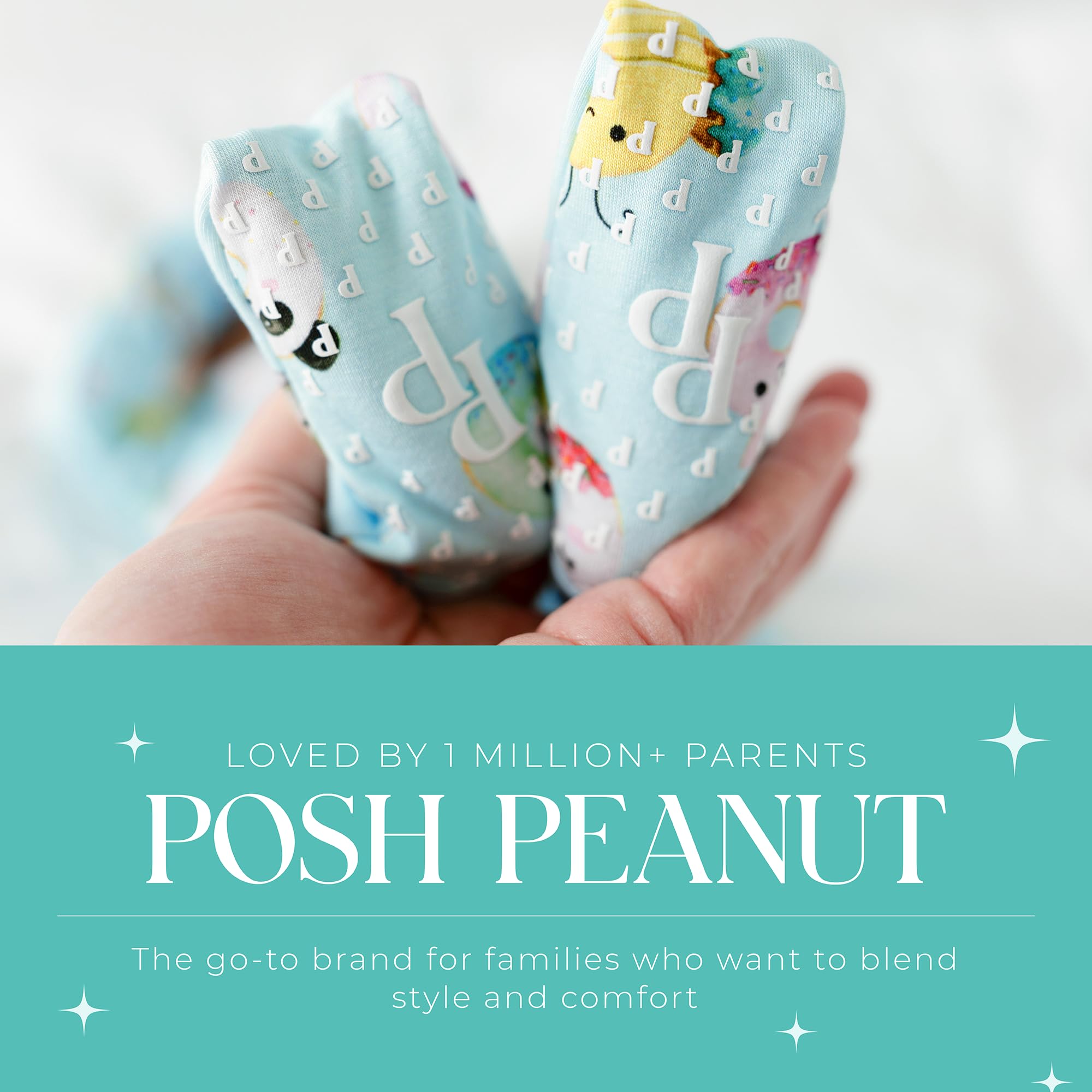 Posh Peanut Convertible Baby Sleepers, Boy Toddlers Footless Pajamas