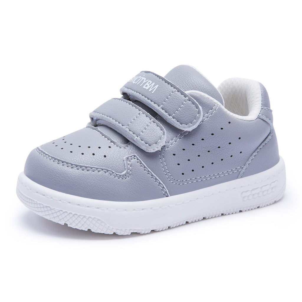 BMCiTYBM Baby Sneakers Infant Walking Shoes Unisex Grey Size 12-18 Months
