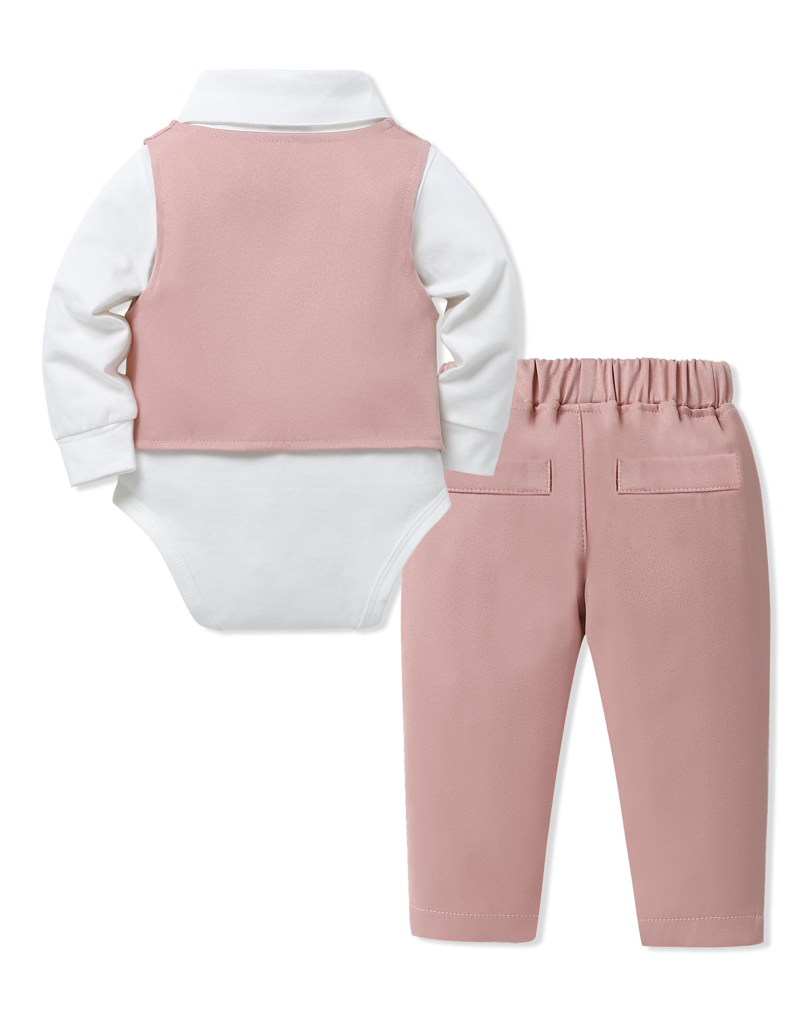 SANMIO Baby Boy Easter Outfit Suit Infant Gentleman Baptism 0-24M Pink