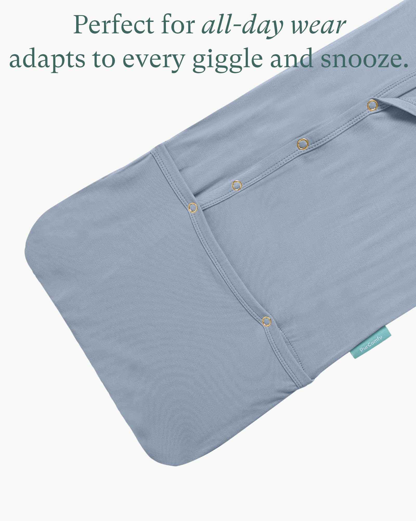 PurComfy Supersoft Bamboo Viscose Baby Sleeper Gowns, Newborn Lilac
