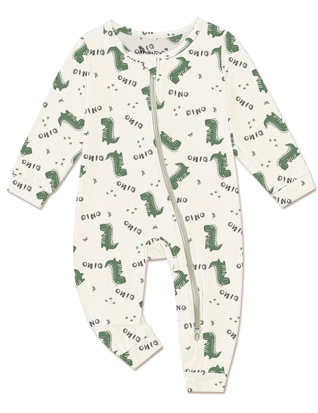 Jimonda Baby Girl Boys Bamboo Rayon Pajamas,Footless Pjs(Flower,3-6 M)