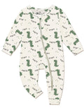 Jimonda Baby Girl Boys Bamboo Rayon Pajamas,Footless Pjs(Flower,3-6 M)