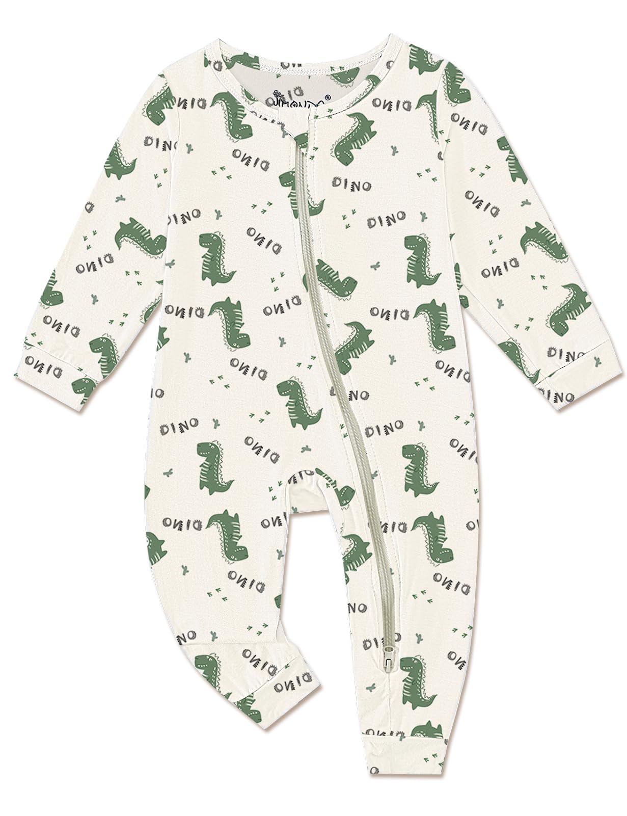 Jimonda Baby Girl Boys Bamboo Rayon Pajamas,Footless Pjs(Flower,3-6 M)